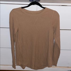 Oversized ribbed long sleeve